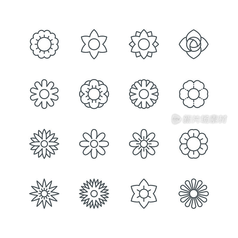 Flower icons